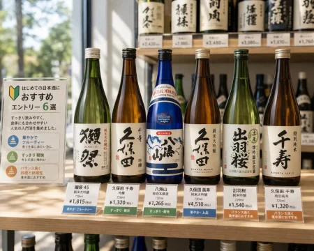 일본 사케를 처음 고를 때 참고하기 좋은 입문용 사케 제품 이미지