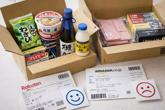 일본 직구 사이트별 배송과 상품 만족 차이를 비교하는 현실적인 이미지