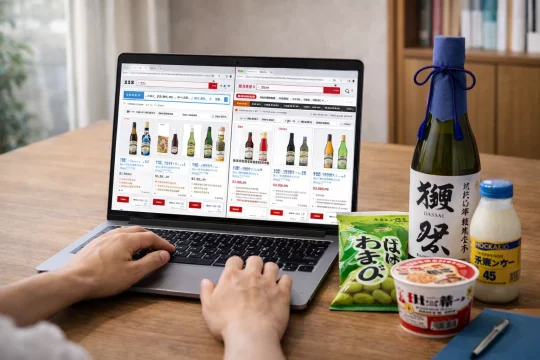 일본 직구 쇼핑몰 비교하며 어떤 곳에서 사야 할지 고민하는 장면 이미지